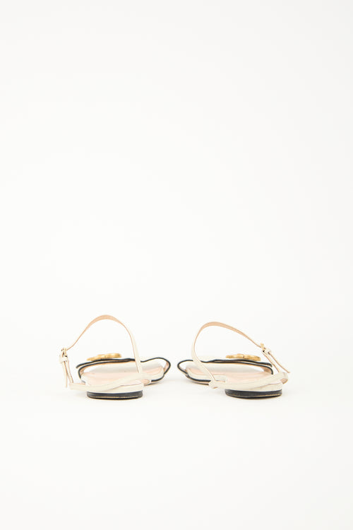 Gucci Leather Marmont GG Sandal