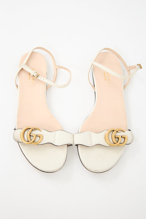 Gucci Leather Marmont GG Sandal