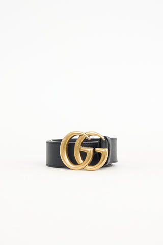 Gucci Leather Marmont GG Belt