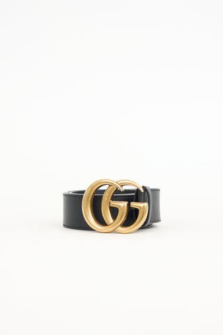 Gucci Leather Marmont GG Belt