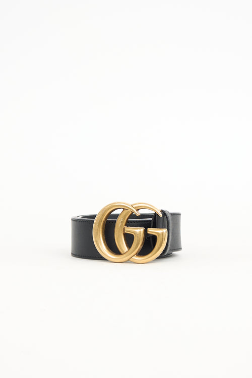 Gucci Leather Marmont GG Belt