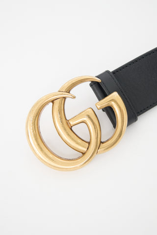 Gucci Leather Marmont GG Belt