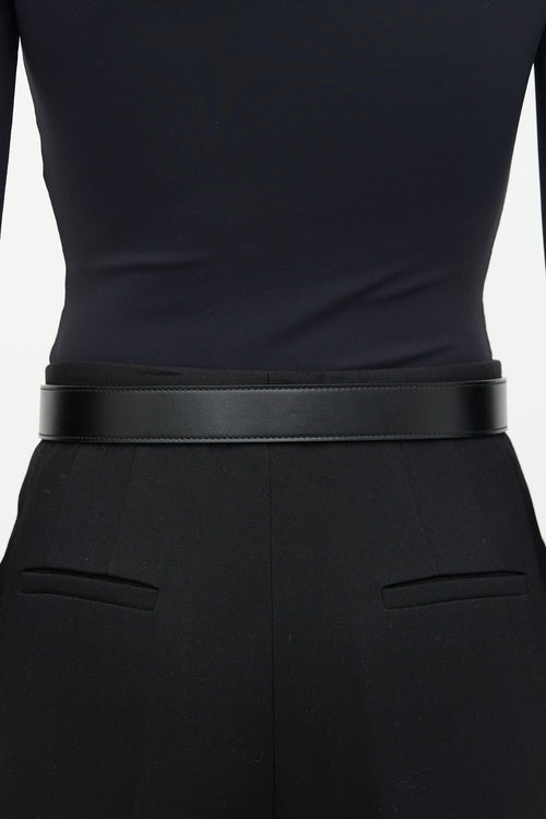 Gucci Leather Marmont GG Buckle Belt