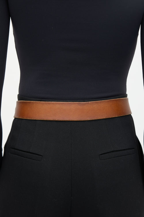 Gucci Leather Marmont GG Buckle Belt