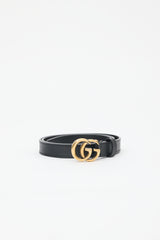 Gucci Leather Marmont GG Slim Belt