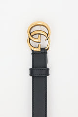 Gucci Leather Marmont GG Slim Belt