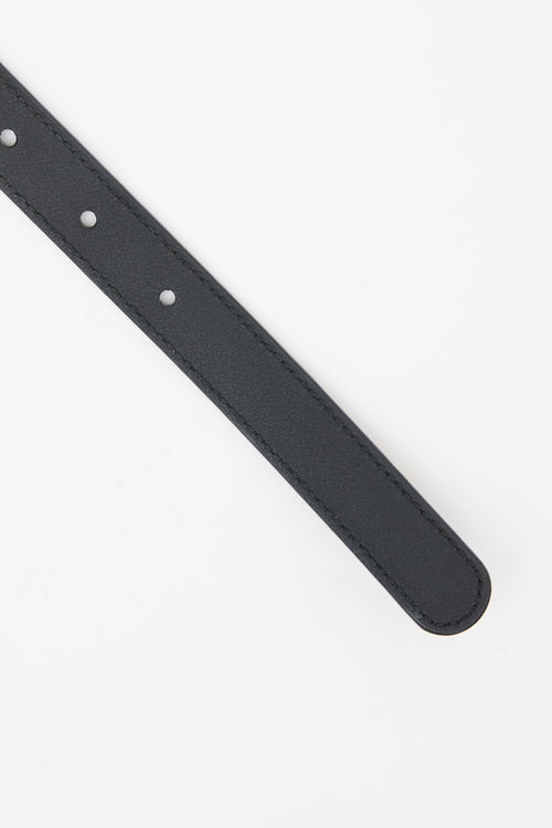 Gucci Leather Marmont GG Slim Belt