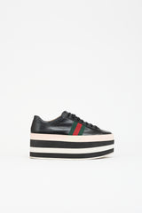 Gucci Leather Peggy Platform Sneaker