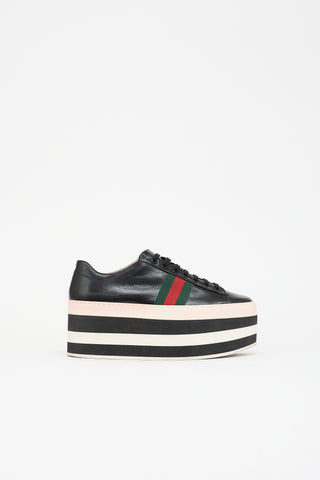 Gucci Leather Peggy Platform Sneaker