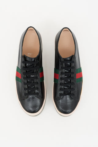 Gucci Leather Peggy Platform Sneaker