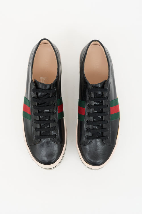 Gucci Leather Peggy Platform Sneaker