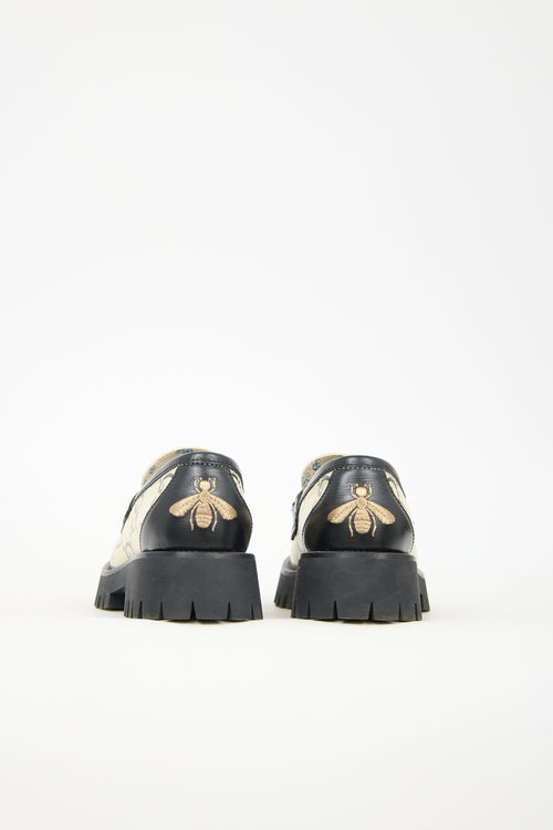 Gucci Leather Printed GG Loafer