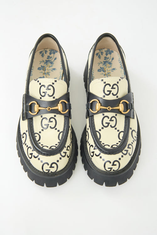 Gucci Leather Printed GG Loafer