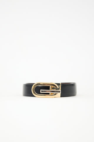 Gucci Leather Reversible Logo Belt