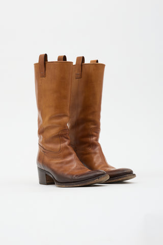 Gucci Leather Riding Boot