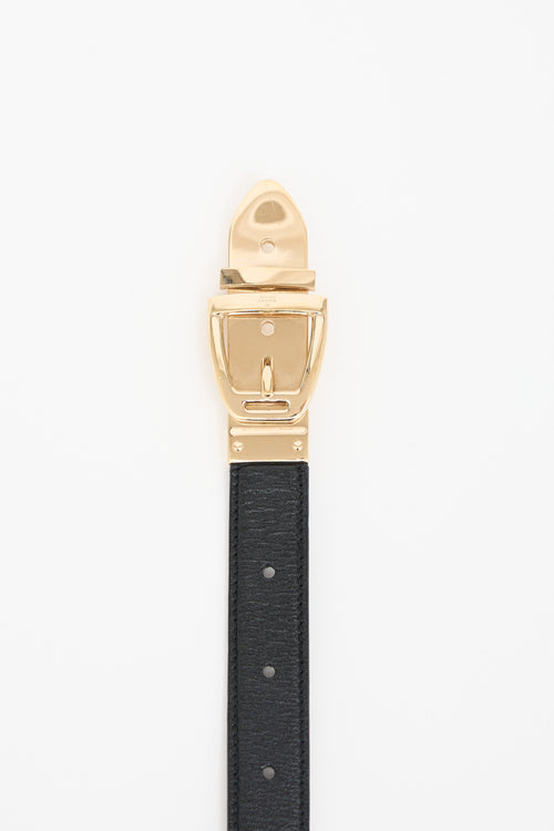 Gucci Leather Slim Belt