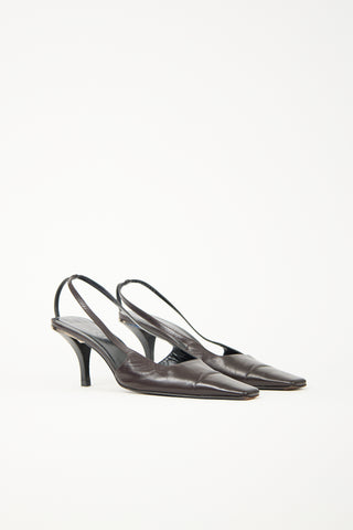 Gucci Leather Slingback Heel