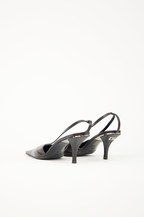 Gucci Leather Slingback Heel