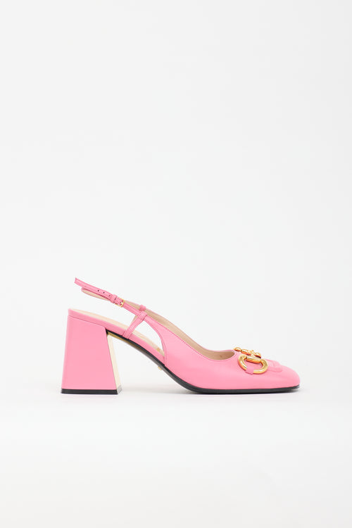 Gucci Leather Slingback Heel