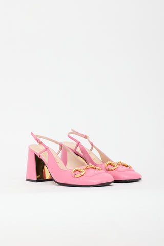 Gucci Leather Slingback Heel