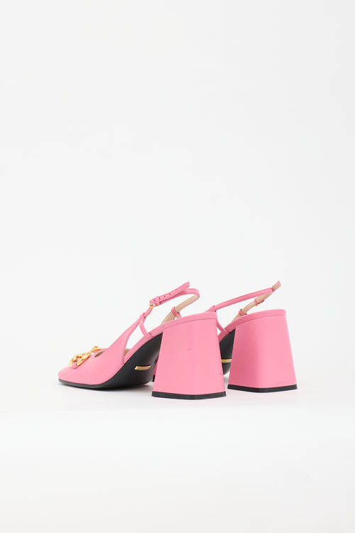 Gucci Leather Slingback Heel