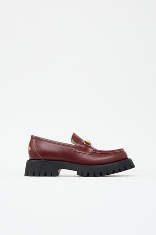 Gucci Leather Square Toe Loafer