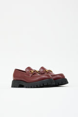 Gucci Leather Square Toe Loafer