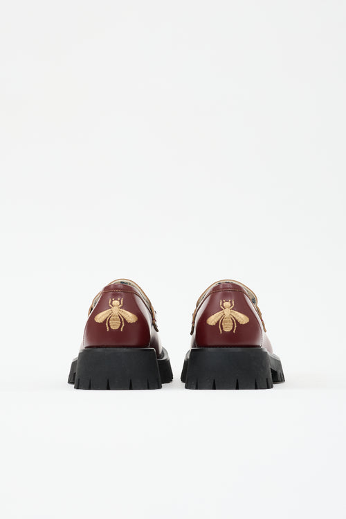 Gucci Leather Square Toe Loafer