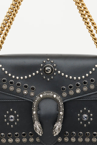 Gucci Leather Studded Dionysus Bag