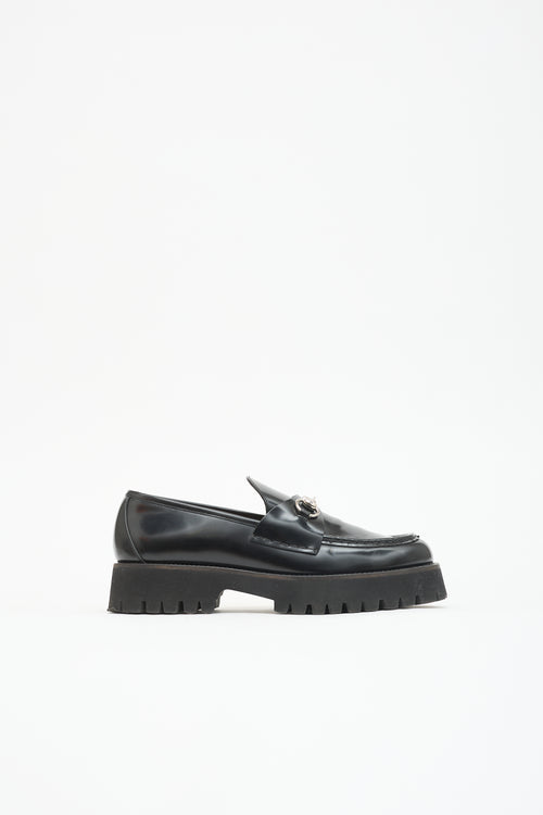 Gucci Leather Sylke Platform Loafer