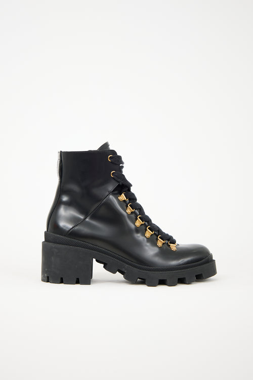 Gucci Leather Sylvie Boot