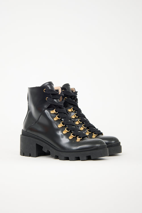 Gucci Leather Sylvie Boot