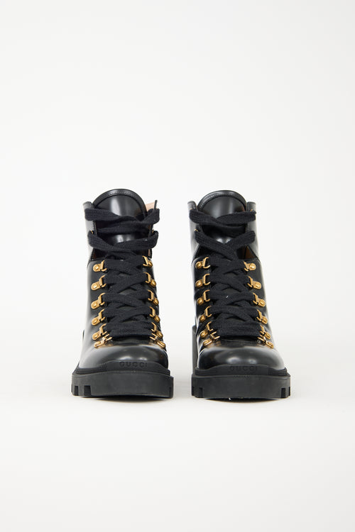 Gucci Leather Sylvie Boot
