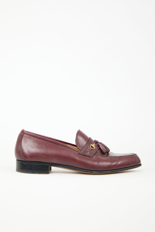 Gucci Vintage Leather Tassel Loafer