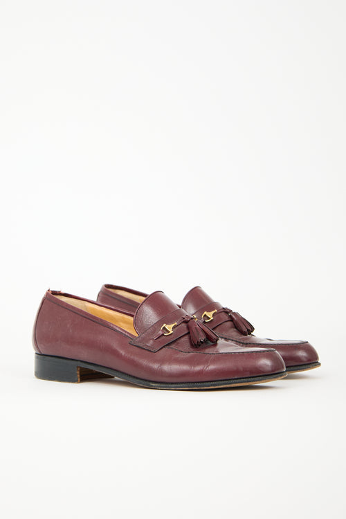 Gucci Vintage Leather Tassel Loafer