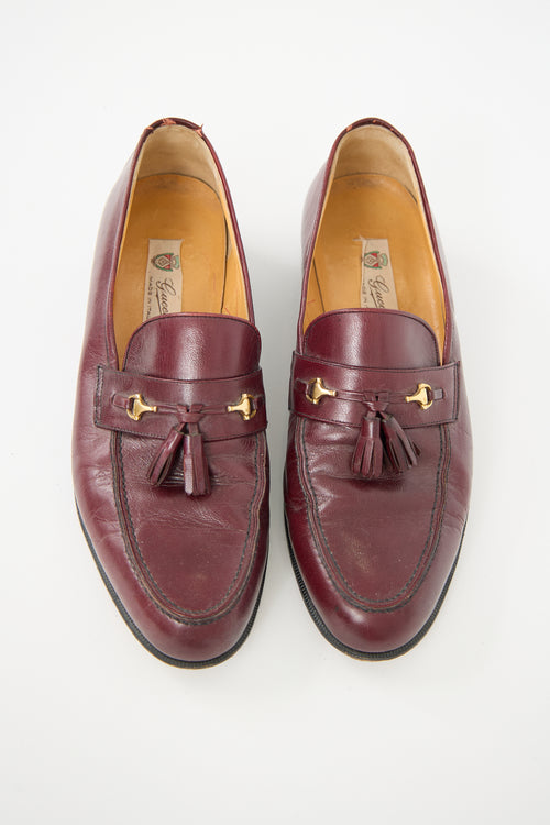 Gucci Vintage Leather Tassel Loafer