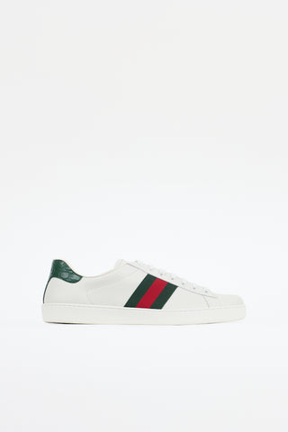 Gucci Leather Web Sneaker