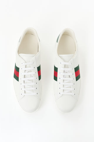 Gucci Leather Web Sneaker