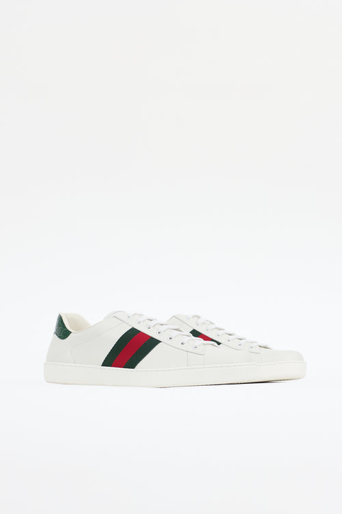 Gucci Leather Web Sneaker