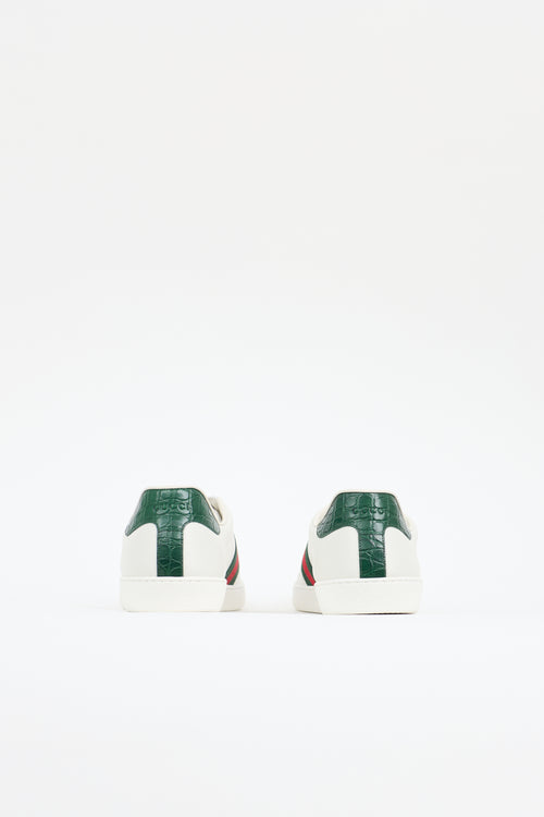 Gucci Leather Web Sneaker