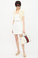 Gucci Leather Web Joy Boston Bag