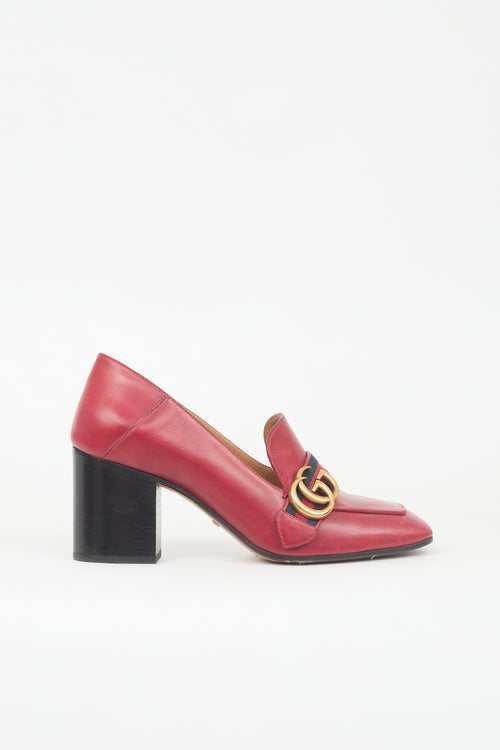 Gucci Leather Web Peyton Loafer