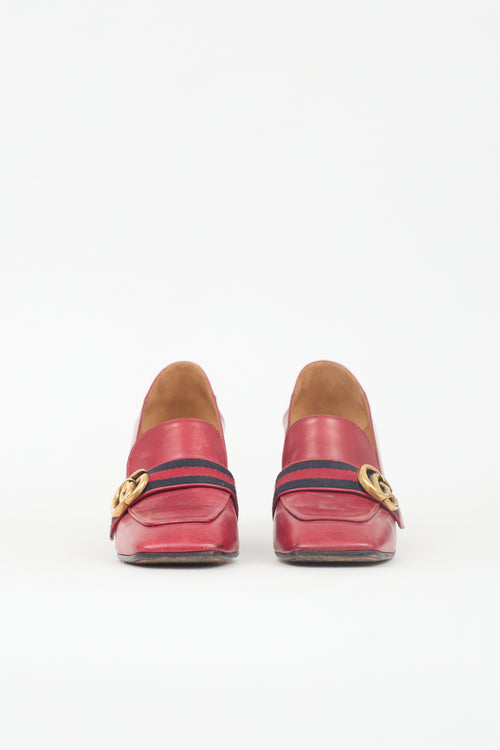 Gucci Leather Web Peyton Loafer