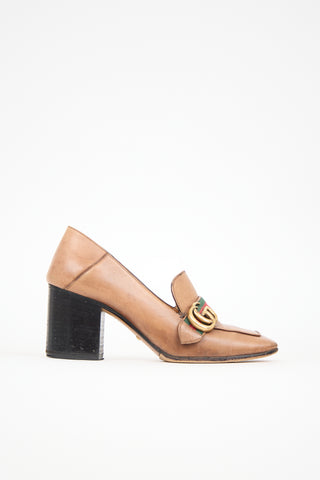 Gucci Leather Web Peyton Loafer