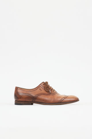 Gucci Leather Wingtip Oxford