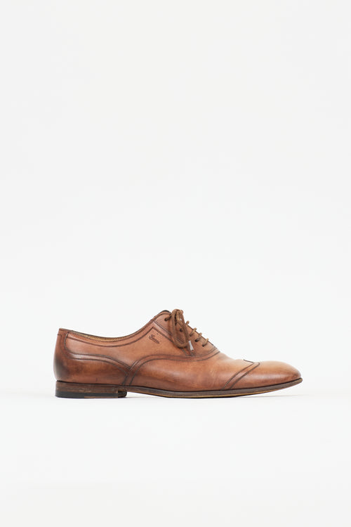 Gucci Leather Wingtip Oxford