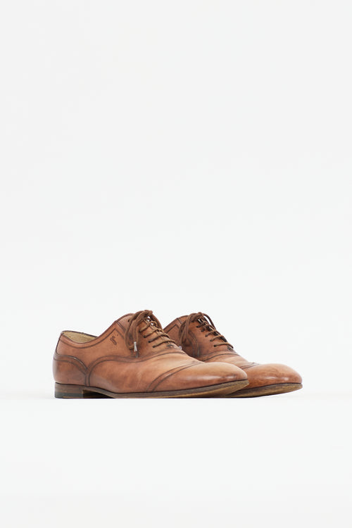 Gucci Leather Wingtip Oxford