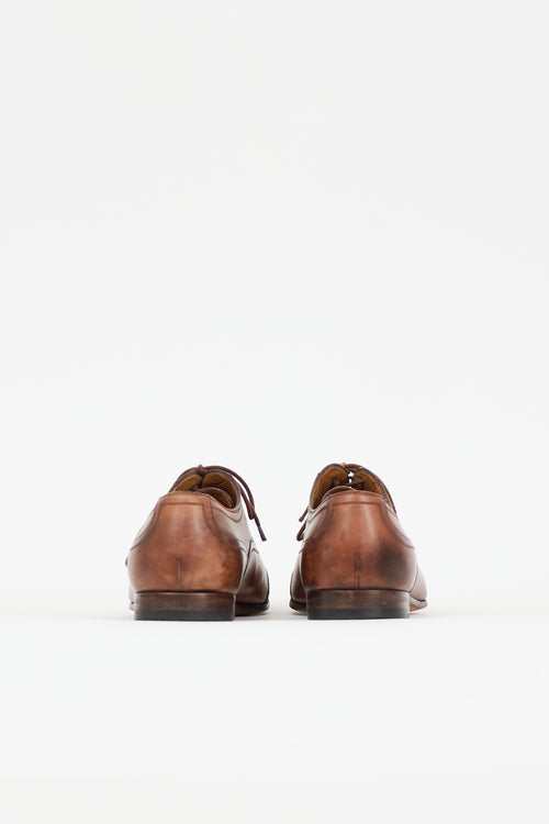 Gucci Leather Wingtip Oxford