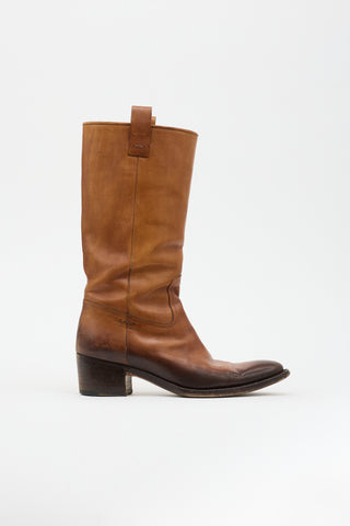 Gucci Leather Riding Boot