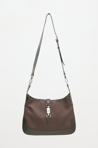 Gucci Leather & Satin Jackie Bag